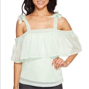 5 for $25! Puma Xtreme Off Shoulder Tee Mint Green